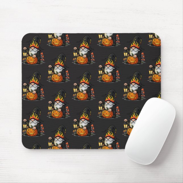 Halloween Gnome Mousepad (Mit Mouse)