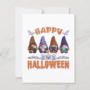 Halloween-Gnome Postkarte