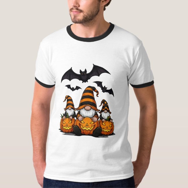 Halloween Gnome Ringer T-Shirt (Vorderseite)