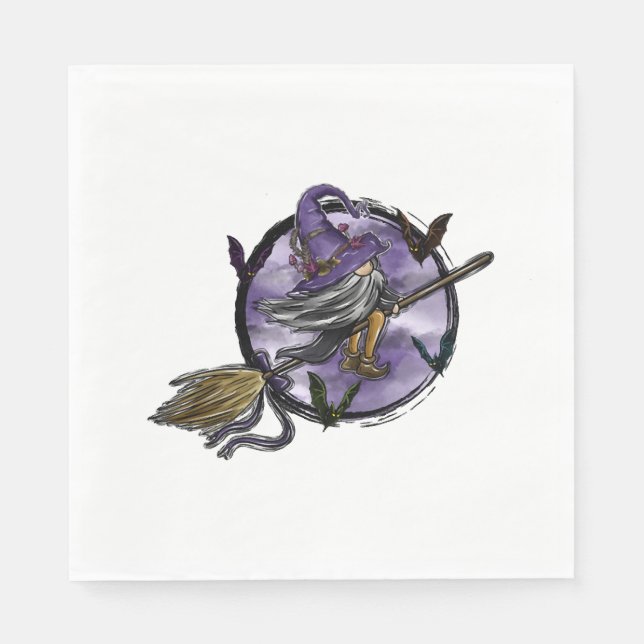 Halloween Gnome Serviette (Vorderseite)