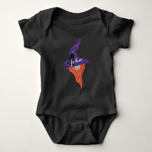Halloween Gnome Spider Name Baby Strampler