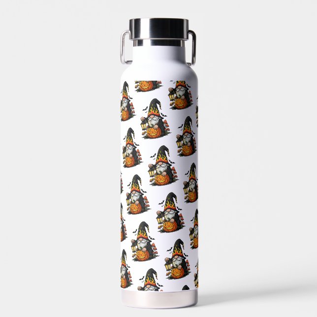 Halloween Gnome Water Bottle Trinkflasche (Vorne)