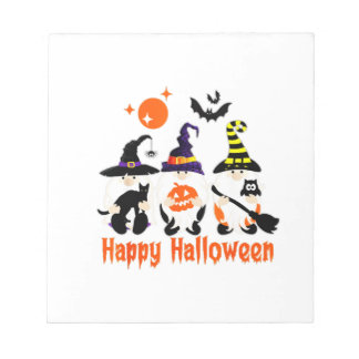 Halloween Gnomes Cute Autumn Pumpkin Fall Notizblock