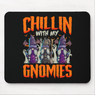 Halloween Gnomes Hexenkind mit meinen Gnomen Mousepad