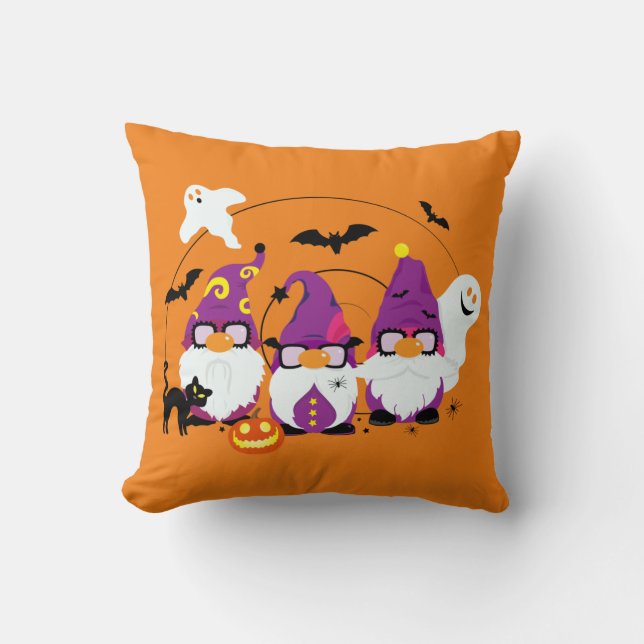 Halloween Gnomes Niedlicher Cartoon Kissen (Vorderseite)