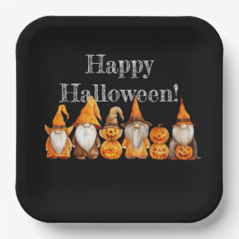 Halloween Gnomes Pappteller