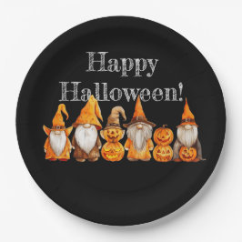 Halloween Gnomes Pappteller