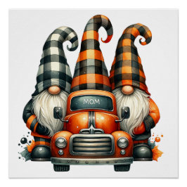 Halloween Gnomes Poster