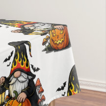 Halloween-Gnomn-Tischdecke