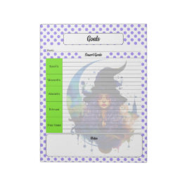 Halloween-Goals-Vorlage Notizblock