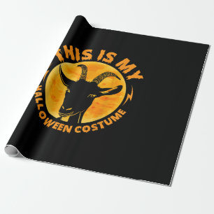 Halloween Goat Costumes Funny Goat Farm Bauer Geschenkpapier