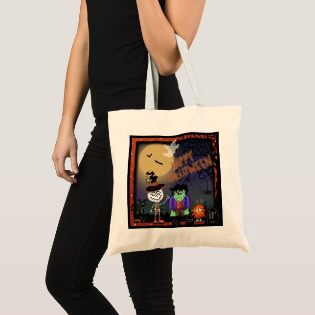 Halloween Goblins Inspirivité Grand Sac fourre-tou (Devant (produit))
