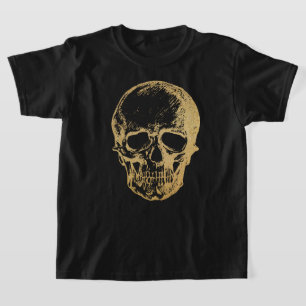 Halloween Gold Skull   T-shirt   Enfants