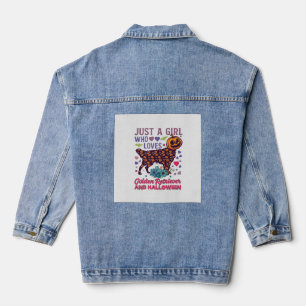 Halloween Golden Retriever_1 Jeansjacke