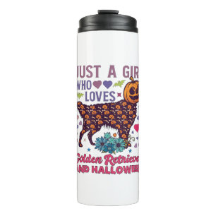 Halloween Golden Retriever_1 Thermosbecher