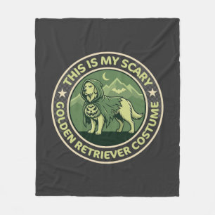 Halloween Golden Retriever Das ist mein Scary_1 Fleecedecke