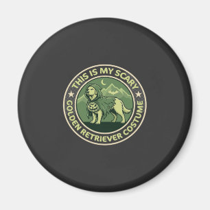 Halloween Golden Retriever Das ist mein Scary_1 Magnet