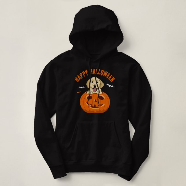 Halloween Golden Retriever Dog Pumpkin Kostüme Hoodie (Design vorne)