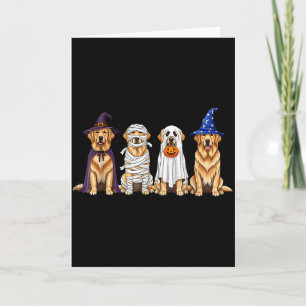Halloween Golden Retriever Geist Grusel Hundeliebh Karte