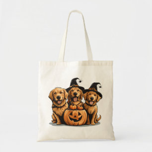 Halloween Golden Retriever Hunde Jack O Lantern Tragetasche