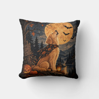 Halloween Golden Retriever  Kissen
