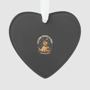 Halloween Golden Retriever Kürbis Unfug Ornament