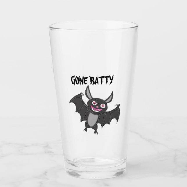 Halloween Gone Batty Glas (Vorderseite)