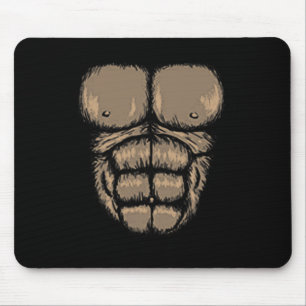 Halloween Gorilla Brustkostüm Niedlicher Affenmusk Mousepad