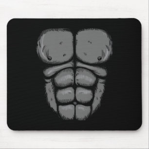 Halloween Gorilla Monkey Bauch Brustkostüm Männer Mousepad