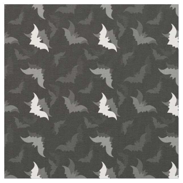 halloween goth black bats stoff (Nahaufnahme)