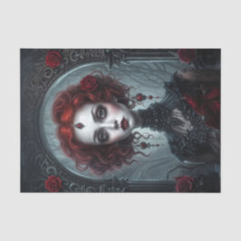 Halloween Goth Red Vamp Queen Seidenpapier