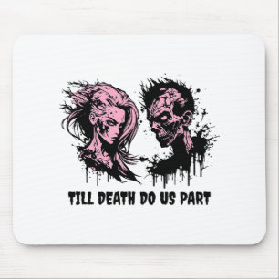 Halloween Gothic Bride Groom Zombies bis Mousepad
