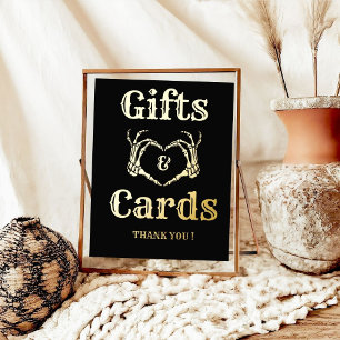 Halloween Gothic Geschenk und Karten Skull Hände U Foliendrucke