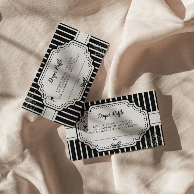 Halloween Gothic Spooky Diaper Raffel Begleitkarte (Von Creator hochgeladen)