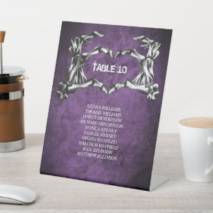 Halloween gothique mariage siège panneau de piédes