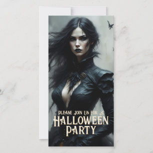 Halloween gothique Nuit de Mystère Invitation