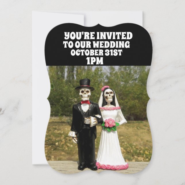 HALLOWEEN GOTHISCHEN BREITERSUCHUNGEN PERSONALISIE EINLADUNG (Vorderseite)
