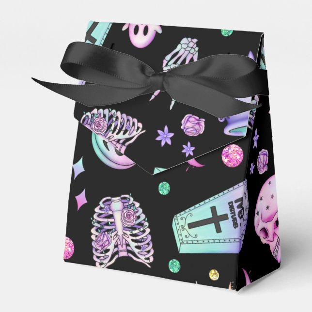 Halloween-gotische Apotheke und Friedhof Geschenkschachtel (Vorderseite)