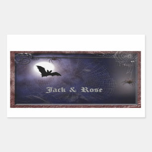 Halloween/gotische kleine Aufkleber-Schablone Rechteckiger Aufkleber
