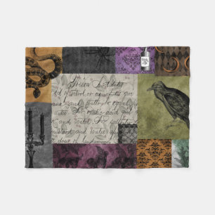 Halloween Gotische Mittelalterliche Kunst Fleecedecke