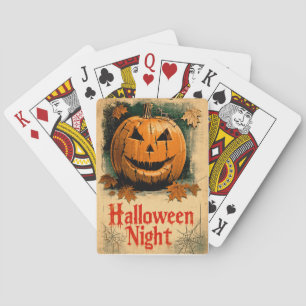 Halloween-Grafik – Inspiriert von der Serie der 19 Spielkarten