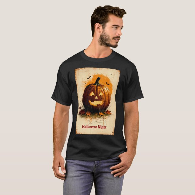 Halloween Graphic - Einzigartiger Stil der 60er Ja T-Shirt (Vorne ganz)