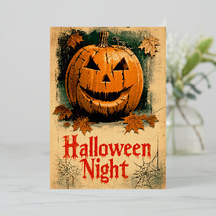 Halloween Graphic - Inspirierte Serie der 60er Jah Folien Feiertagskarte