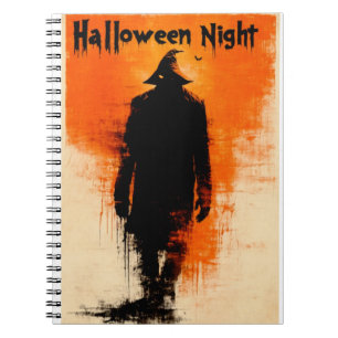 Halloween Graphic - Poster Vibes der 60er Jahre Notizblock
