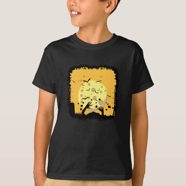 Halloween Grave Zombie Trick Leckerei Funny Gift C T-Shirt (Vorderseite)