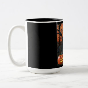 Halloween Gravestone Spaß "Ben Aiken" Zweifarbige Tasse
