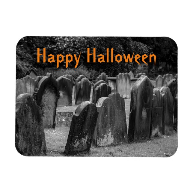 Halloween Graveyard Grabsteins Magnet (Horizontal)