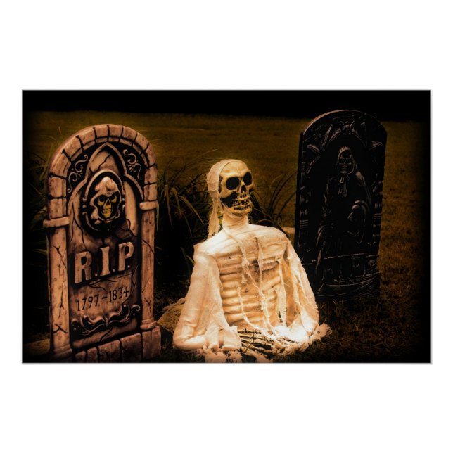 Halloween Graveyard Poster (Vorderseite)