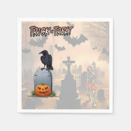 Halloween Graveyard Serviette