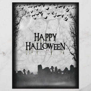 Halloween Graveyard-Silhouette